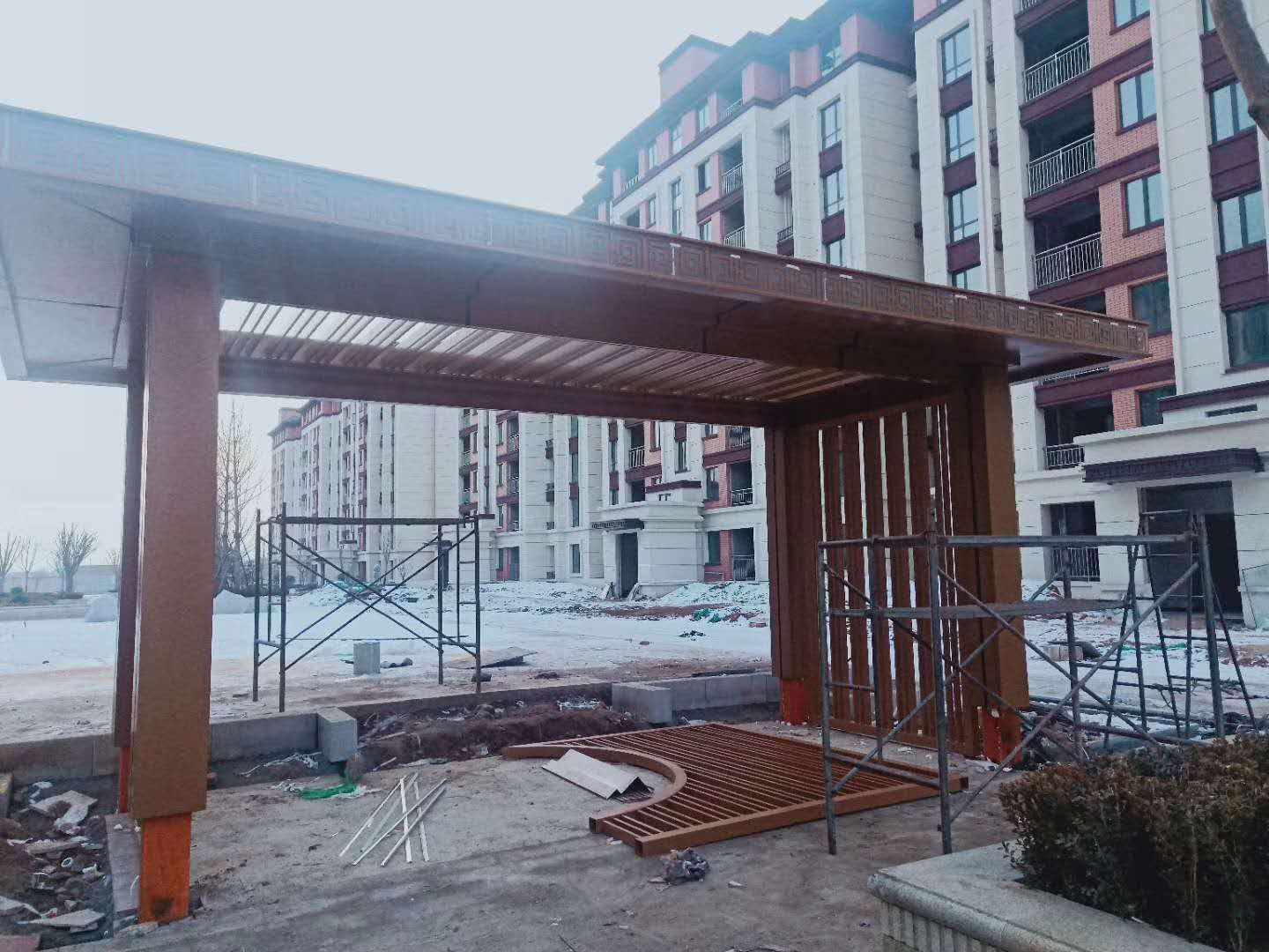 玻璃廊架